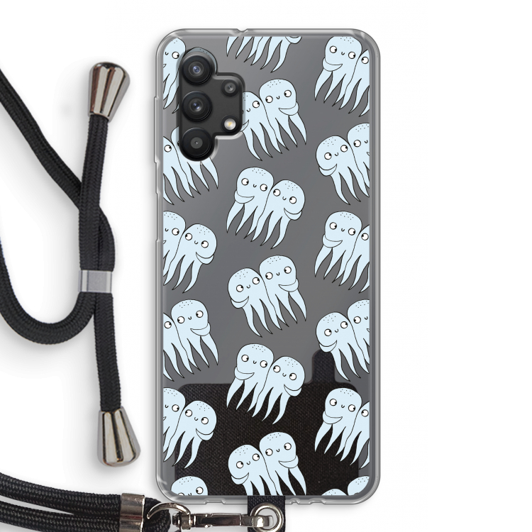 Octopussen: Samsung Galaxy A32 5G Transparant Hoesje met koord