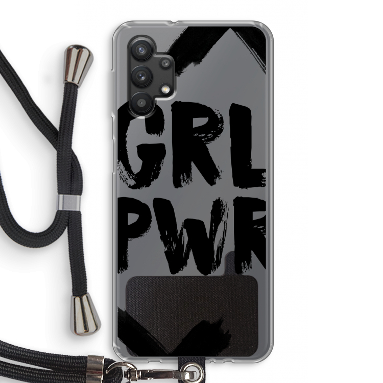 Girl Power #2: Samsung Galaxy A32 5G Transparant Hoesje met koord