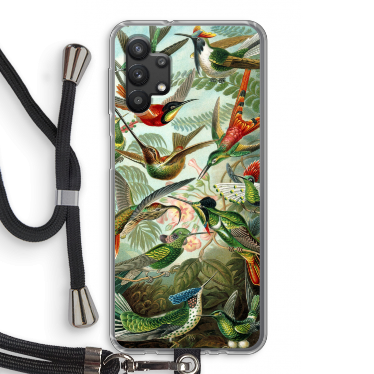 Haeckel Trochilidae: Samsung Galaxy A32 5G Transparant Hoesje met koord