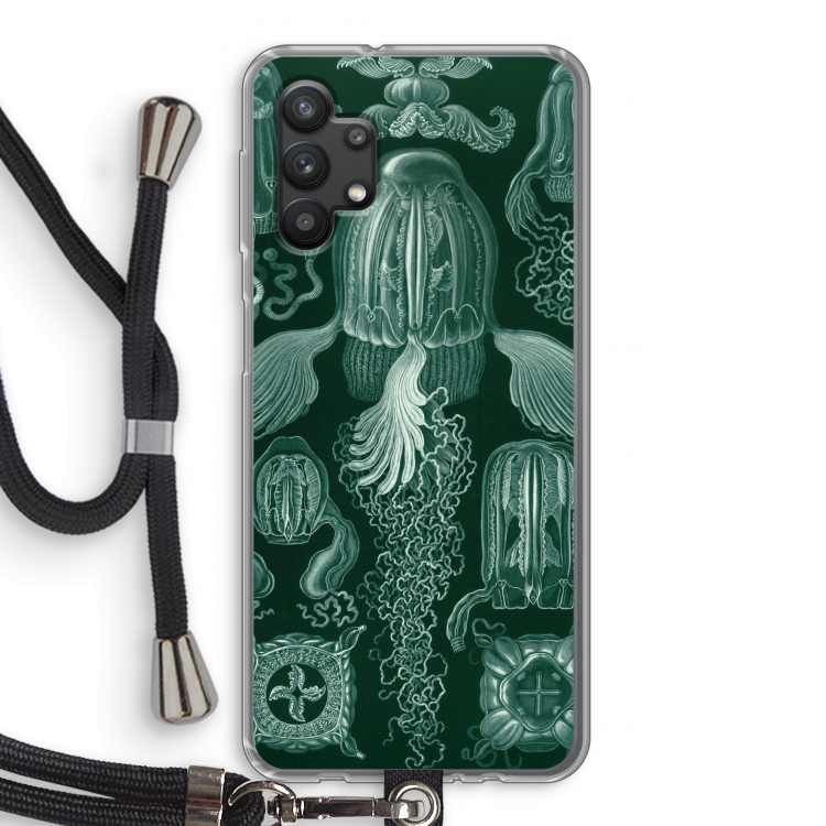 Haeckel Cubomedusae: Samsung Galaxy A32 5G Transparant Hoesje met koord