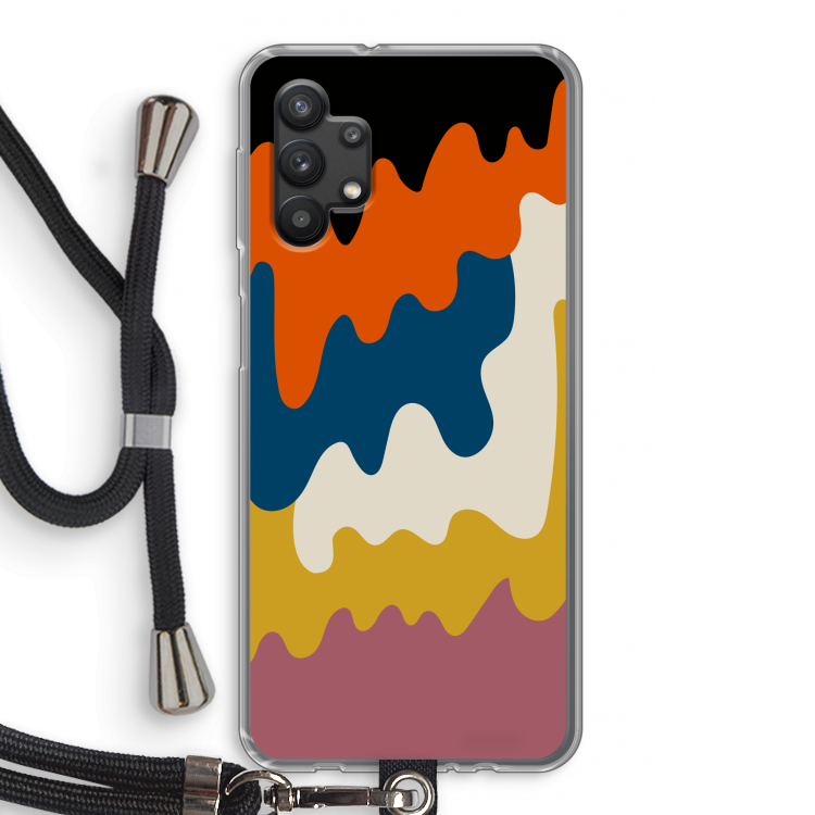 Baar A: Samsung Galaxy A32 5G Transparant Hoesje met koord