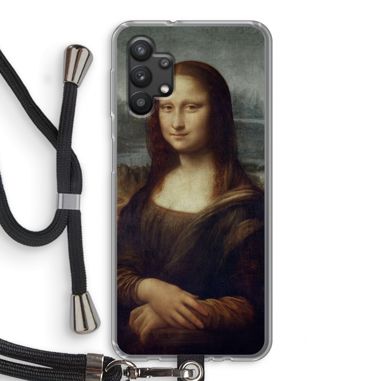 Mona Lisa: Samsung Galaxy A32 5G Transparant Hoesje met koord