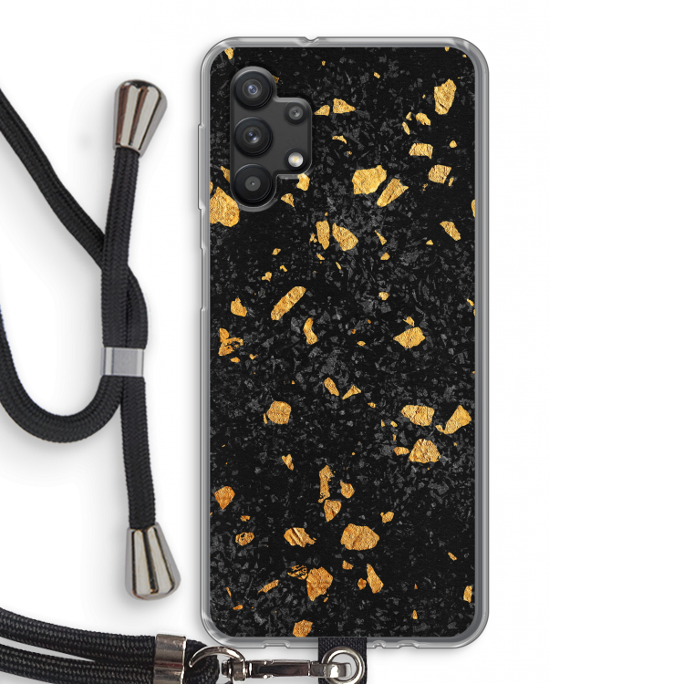 Terrazzo N°7: Samsung Galaxy A32 5G Transparant Hoesje met koord