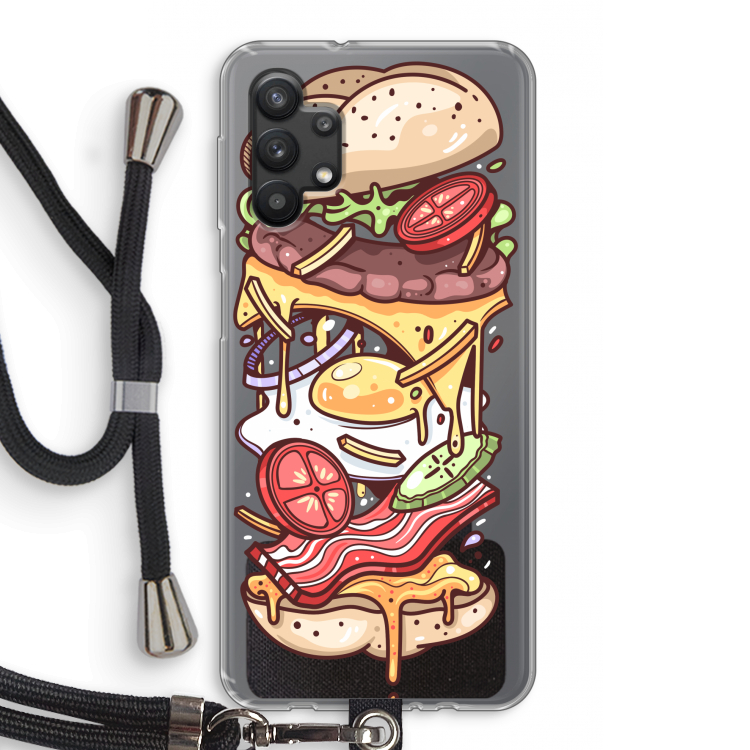 Diet Coke Please: Samsung Galaxy A32 5G Transparant Hoesje met koord