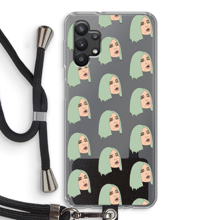 King Kylie: Samsung Galaxy A32 5G Transparant Hoesje met koord