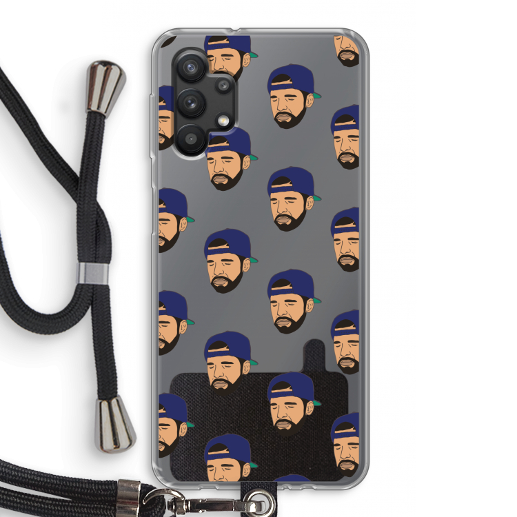 Drake Away: Samsung Galaxy A32 5G Transparant Hoesje met koord