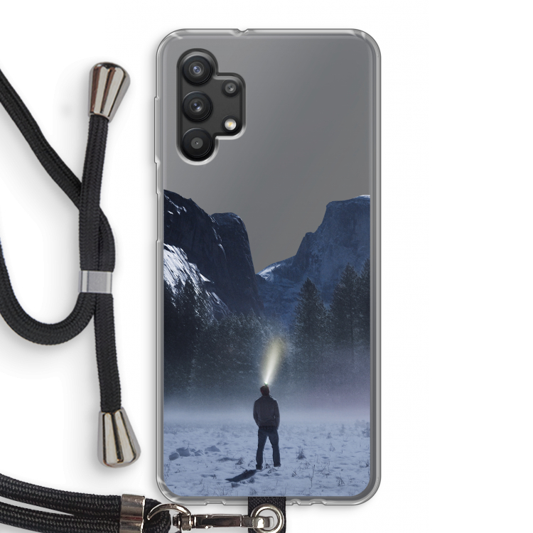 Wanderlust: Samsung Galaxy A32 5G Transparant Hoesje met koord