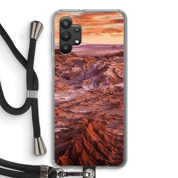 Mars: Samsung Galaxy A32 5G Transparant Hoesje met koord