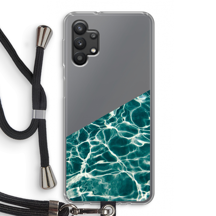 Weerkaatsing water: Samsung Galaxy A32 5G Transparant Hoesje met koord