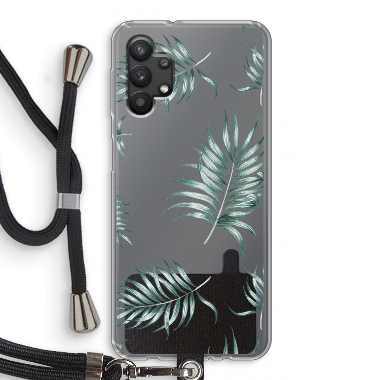 Simple leaves: Samsung Galaxy A32 5G Transparant Hoesje met koord
