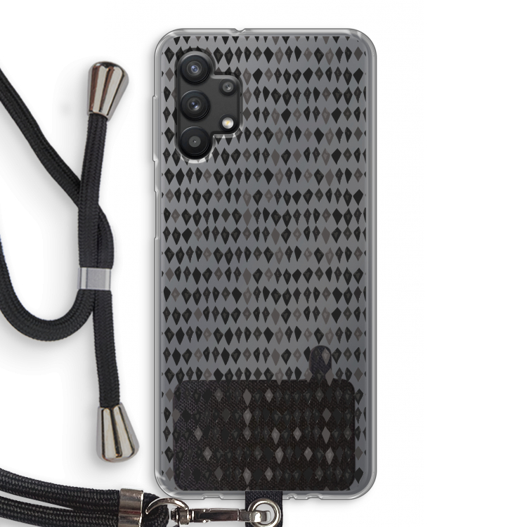 Crazy shapes: Samsung Galaxy A32 5G Transparant Hoesje met koord