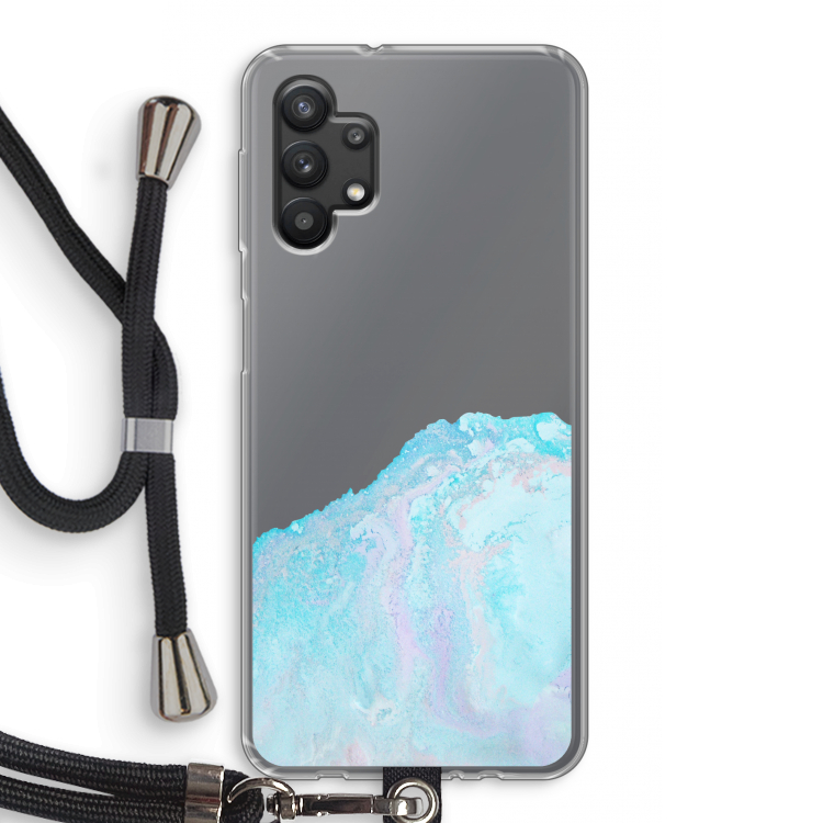 Fantasie pastel: Samsung Galaxy A32 5G Transparant Hoesje met koord
