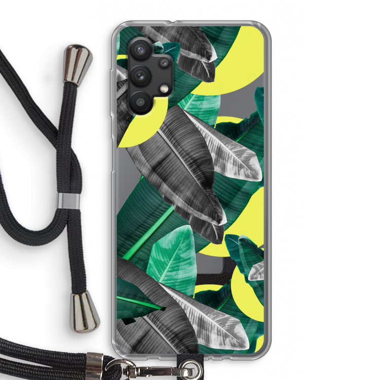 Fantasie jungle: Samsung Galaxy A32 5G Transparant Hoesje met koord