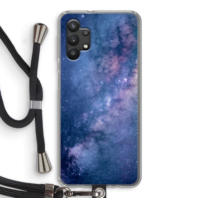 Nebula: Samsung Galaxy A32 5G Transparant Hoesje met koord