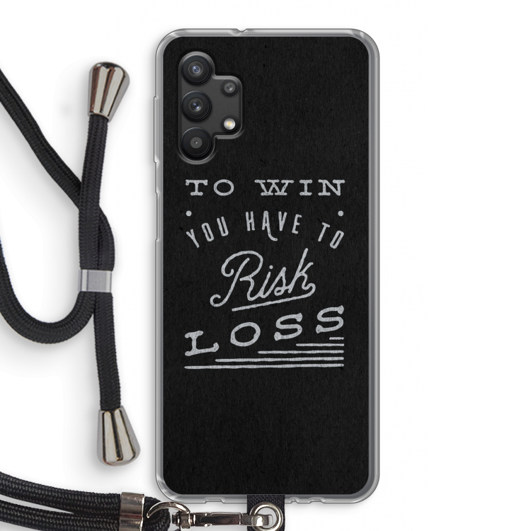 Risk loss: Samsung Galaxy A32 5G Transparant Hoesje met koord