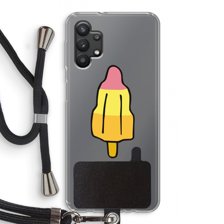 Raketijsje: Samsung Galaxy A32 5G Transparant Hoesje met koord
