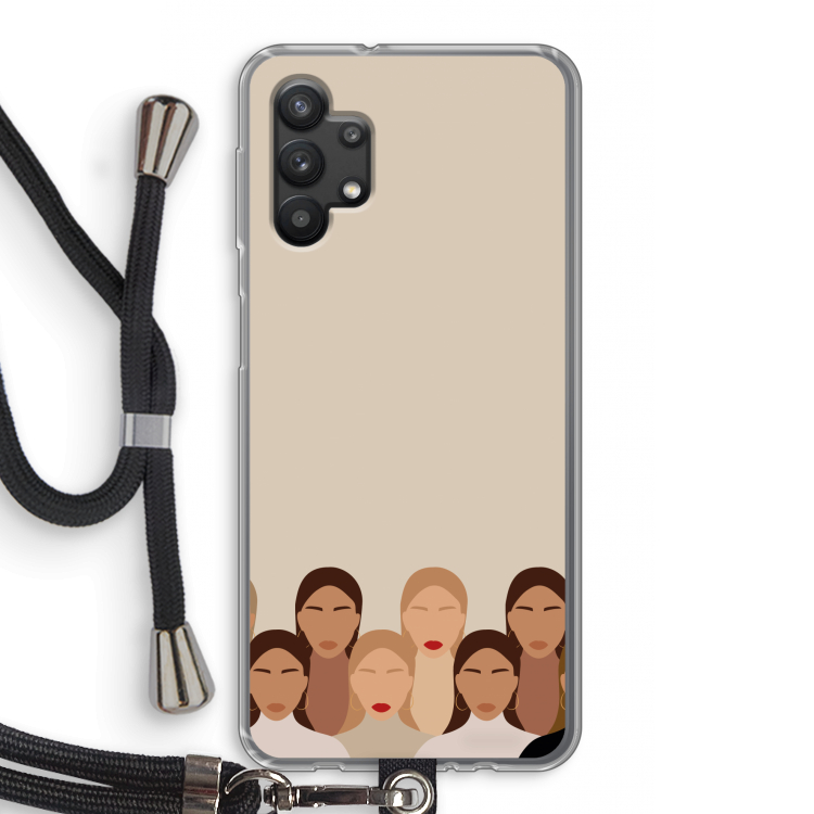 Girls girls girls: Samsung Galaxy A32 5G Transparant Hoesje met koord