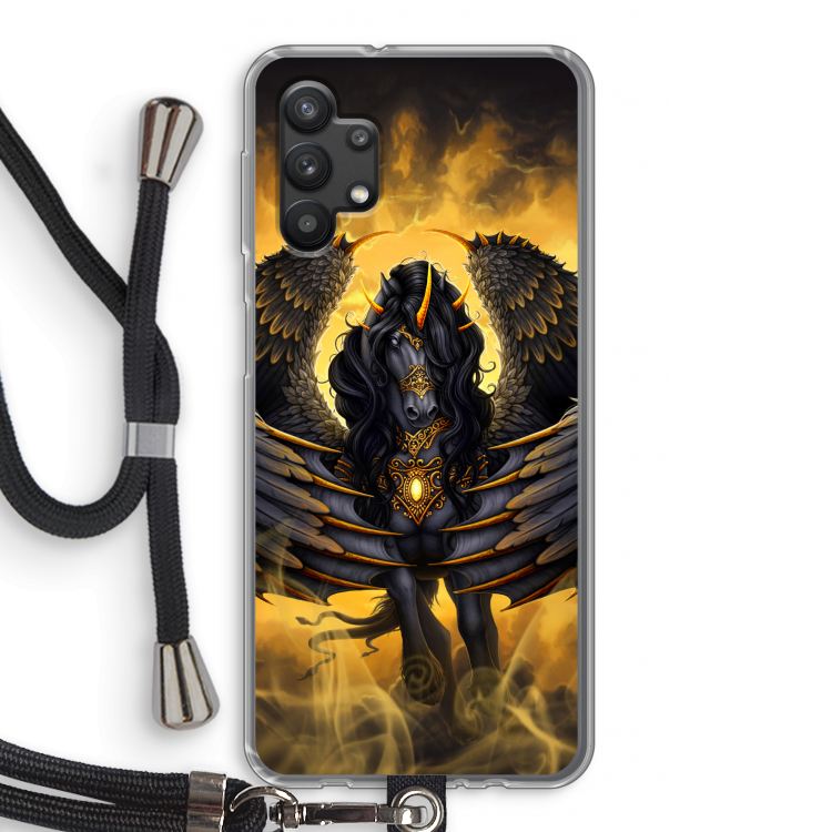 Pegasus: Samsung Galaxy A32 5G Transparant Hoesje met koord
