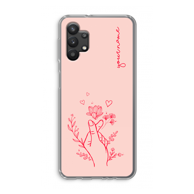 Giving Flowers: Samsung Galaxy A32 5G Transparant Hoesje