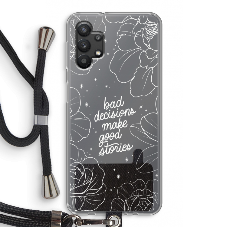 Good stories: Samsung Galaxy A32 5G Transparant Hoesje met koord