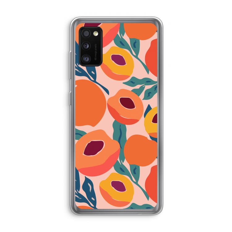 Perzik: Samsung Galaxy A41 Transparant Hoesje