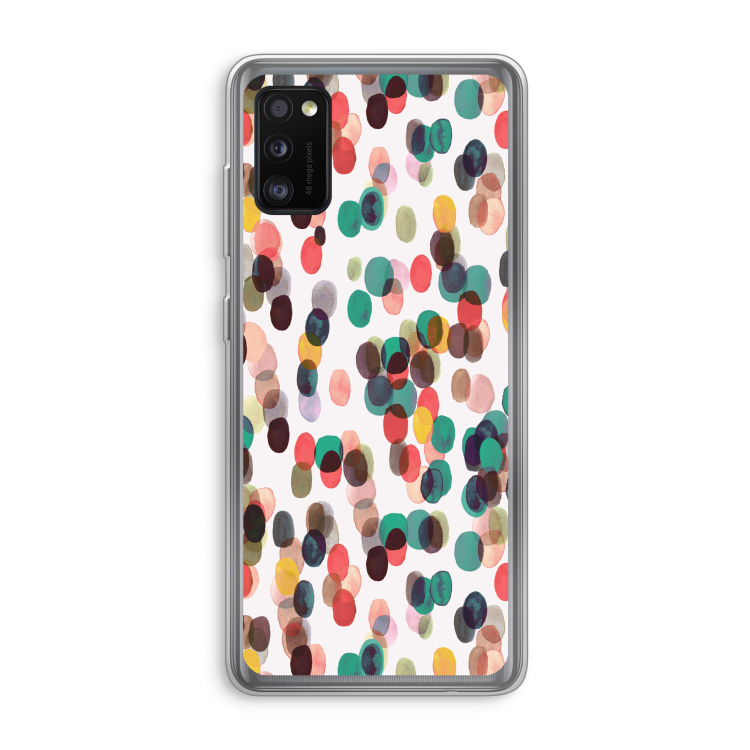 Tropical Dots: Samsung Galaxy A41 Transparant Hoesje