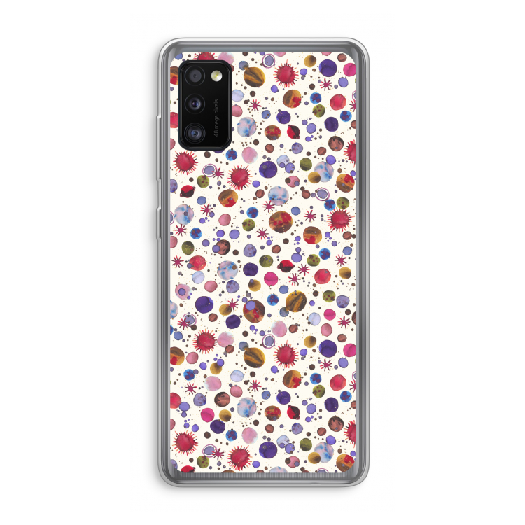 Planets Space: Samsung Galaxy A41 Transparant Hoesje