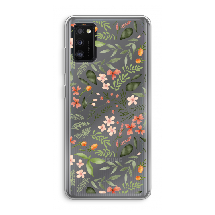 Sweet little flowers: Samsung Galaxy A41 Transparant Hoesje