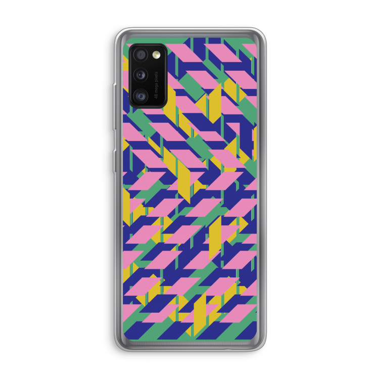 Skew Blush 1: Samsung Galaxy A41 Transparant Hoesje