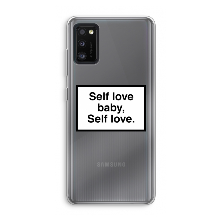 Self love: Samsung Galaxy A41 Transparant Hoesje