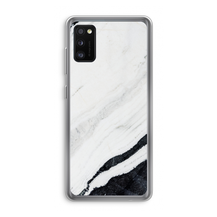 Elegante marmer: Samsung Galaxy A41 Transparant Hoesje