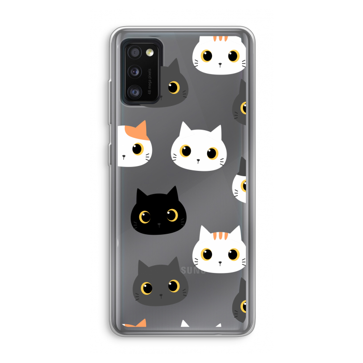 Katten: Samsung Galaxy A41 Transparant Hoesje