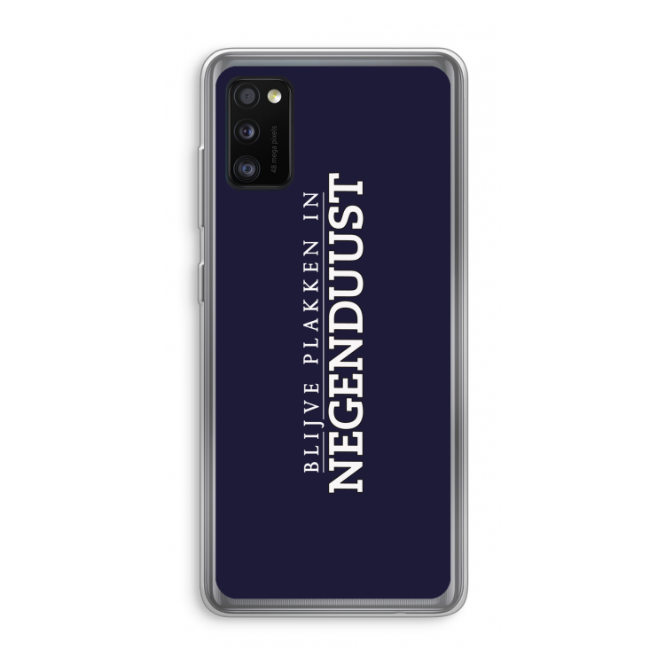Blijve plakken in Negenduust: Samsung Galaxy A41 Transparant Hoesje
