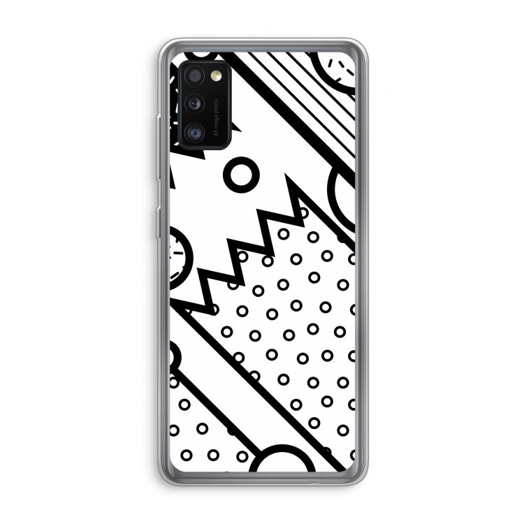 Pop Art #4: Samsung Galaxy A41 Transparant Hoesje