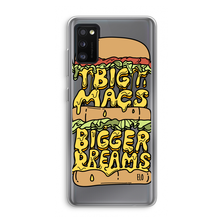 Big Macs Bigger Dreams: Samsung Galaxy A41 Transparant Hoesje