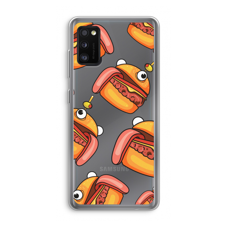 Hamburger: Samsung Galaxy A41 Transparant Hoesje