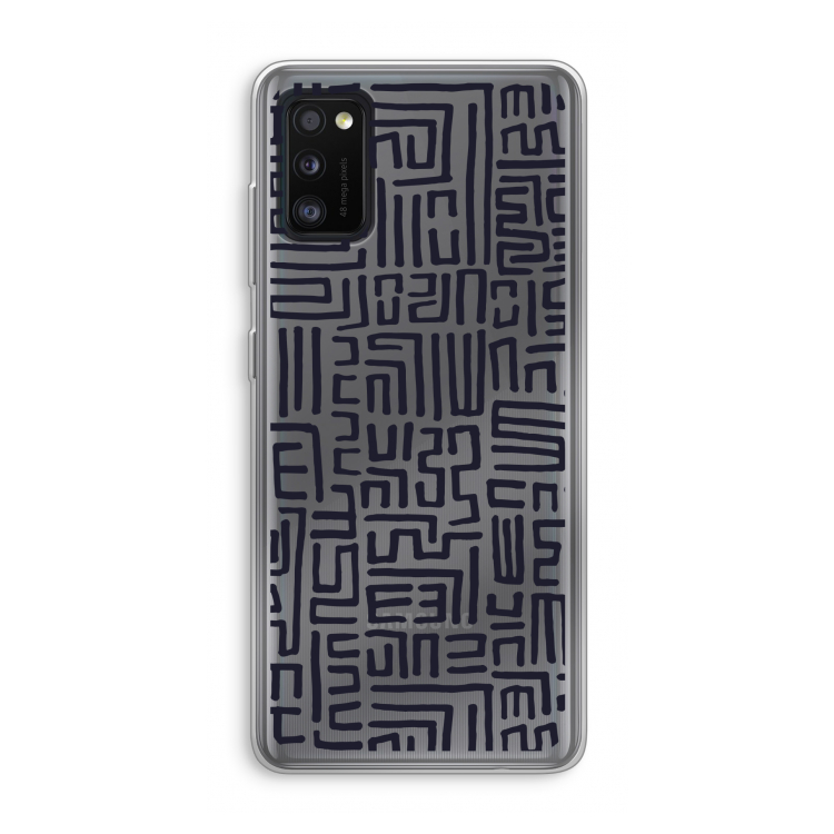 Moroccan Print: Samsung Galaxy A41 Transparant Hoesje