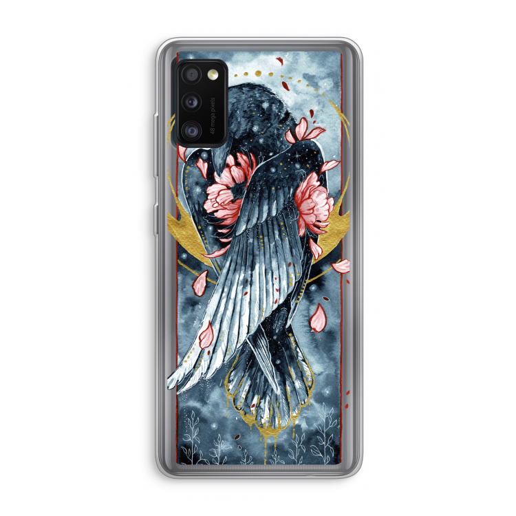 Golden Raven: Samsung Galaxy A41 Transparant Hoesje