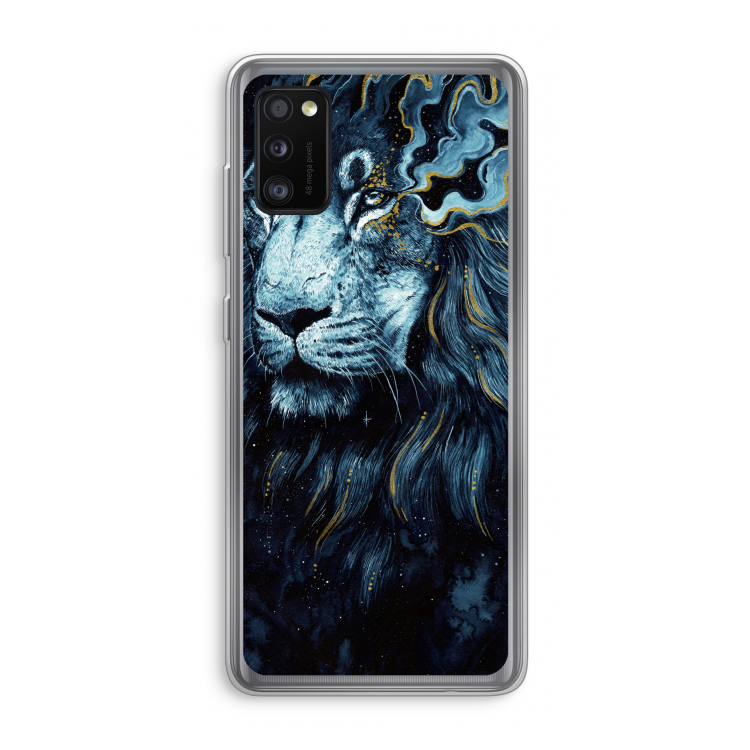 Darkness Lion: Samsung Galaxy A41 Transparant Hoesje