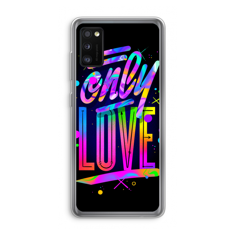 Only Love: Samsung Galaxy A41 Transparant Hoesje