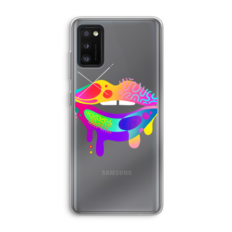 Lip Palette: Samsung Galaxy A41 Transparant Hoesje