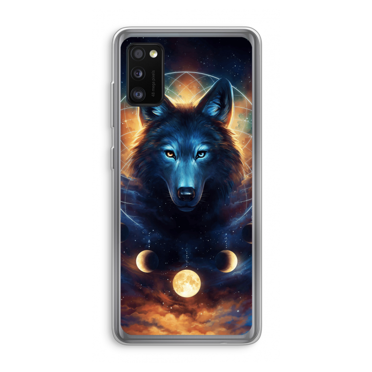 Wolf Dreamcatcher: Samsung Galaxy A41 Transparant Hoesje