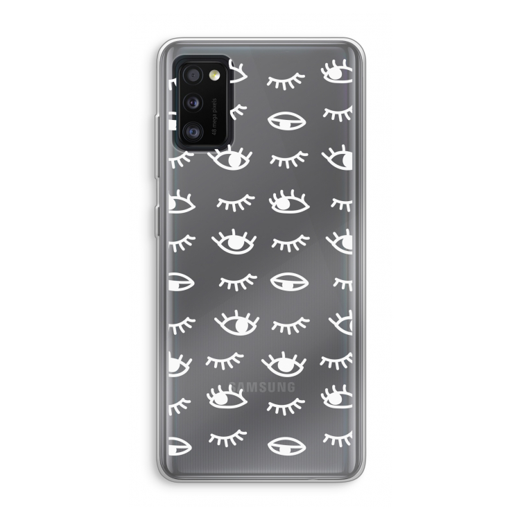 Eye pattern #3: Samsung Galaxy A41 Transparant Hoesje