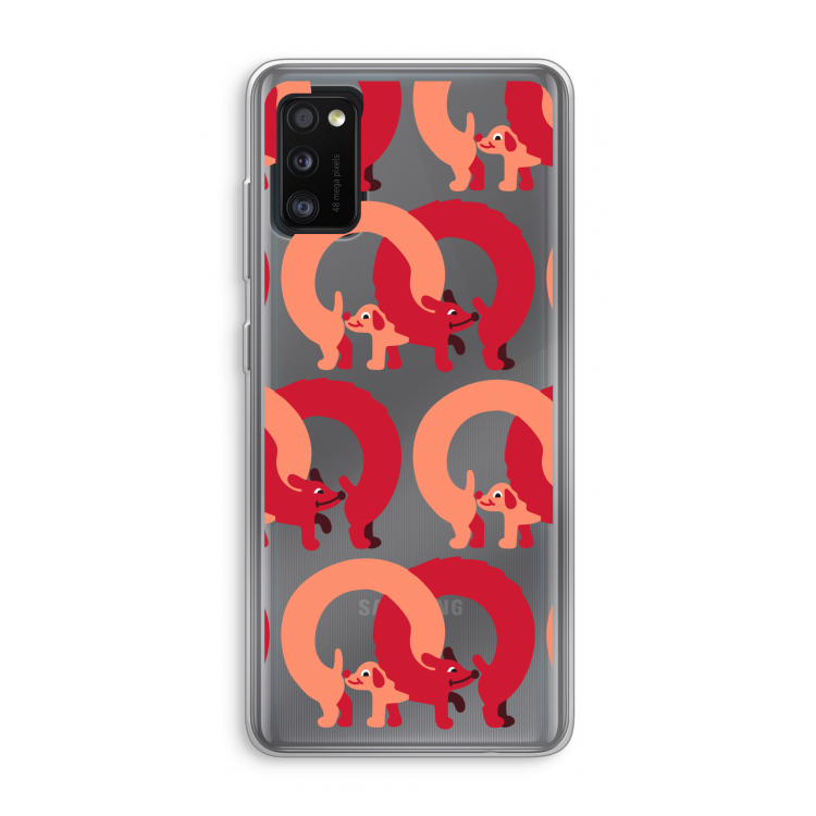 Dogs: Samsung Galaxy A41 Transparant Hoesje
