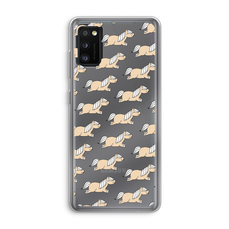 Ponys: Samsung Galaxy A41 Transparant Hoesje