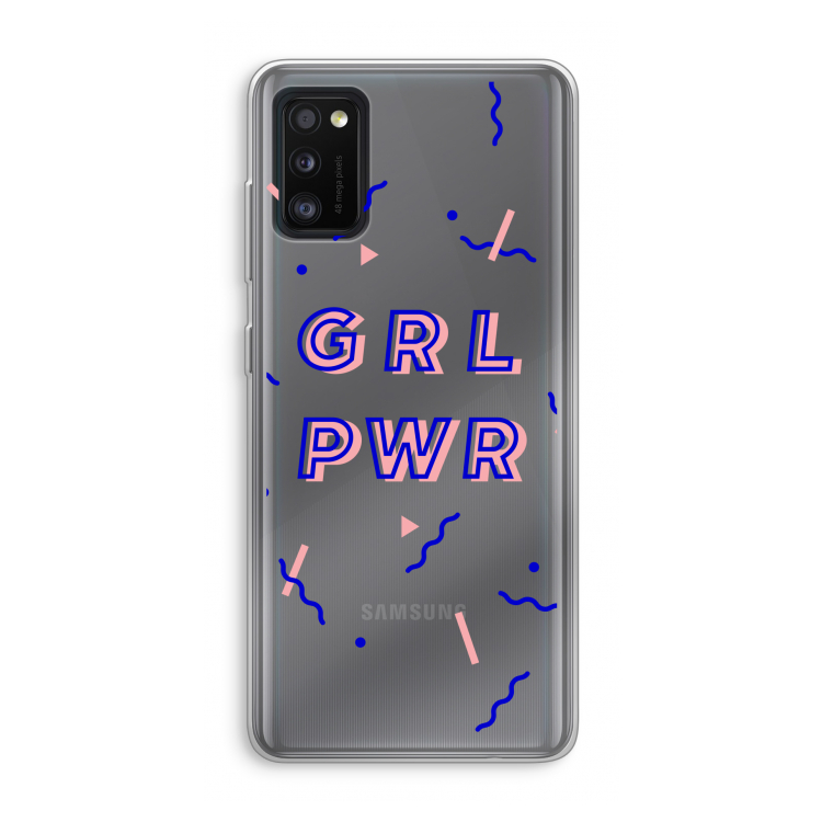 GRL PWR: Samsung Galaxy A41 Transparant Hoesje