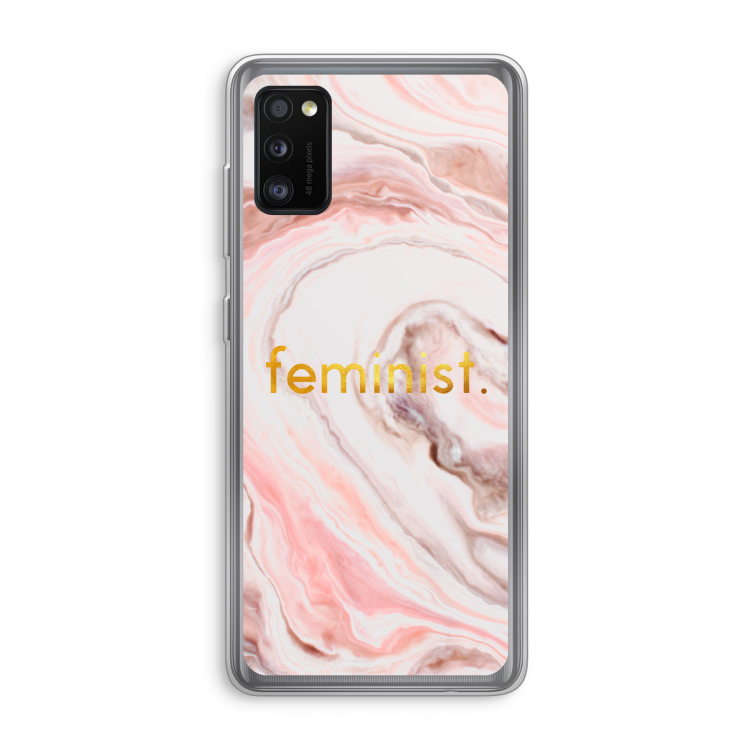 Feminist: Samsung Galaxy A41 Transparant Hoesje