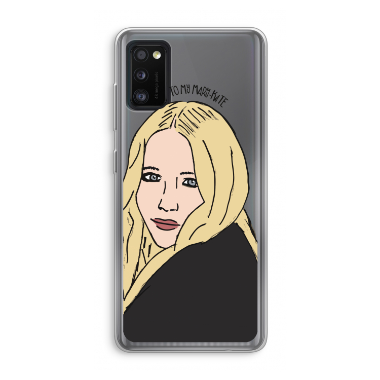 Mary Kate: Samsung Galaxy A41 Transparant Hoesje