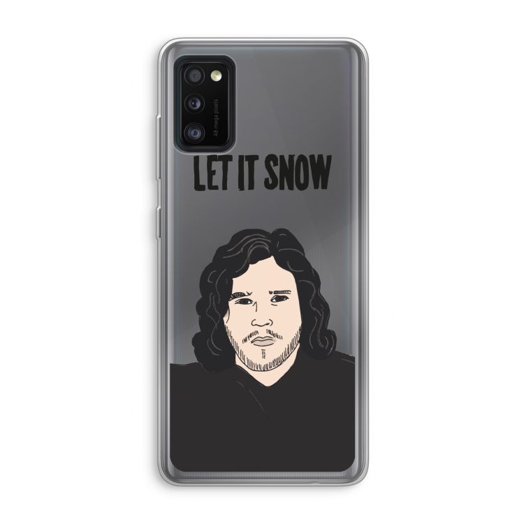 Let It Snow: Samsung Galaxy A41 Transparant Hoesje