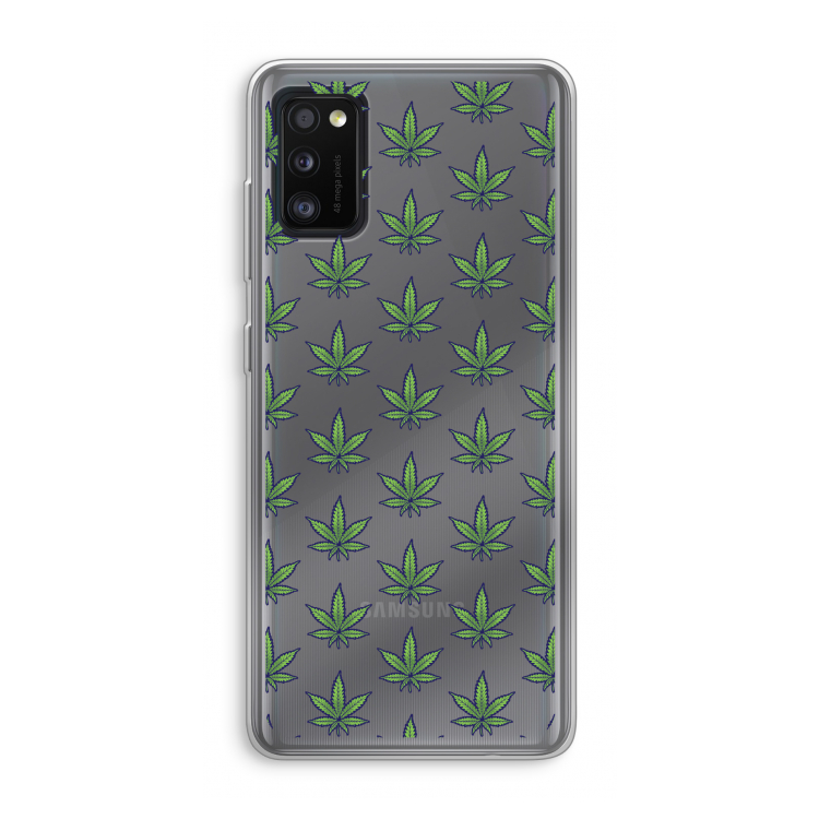Weed: Samsung Galaxy A41 Transparant Hoesje